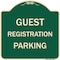 Signmission Guest Registration Parking Heavy-Gauge Aluminum Architectural Sign, 18" x 18", G-1818-23923 A-DES-G-1818-23923 - alternate 1